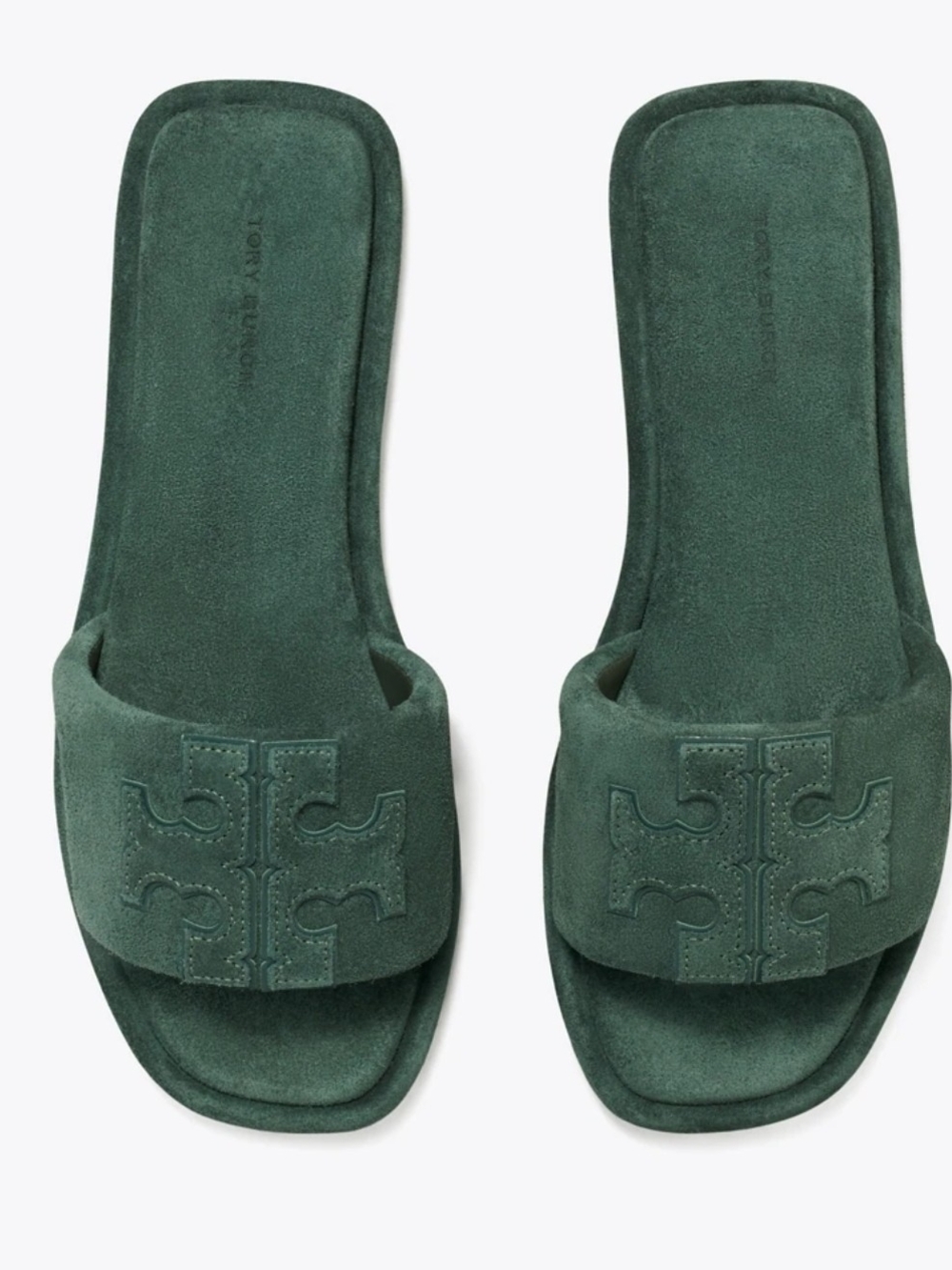 Tory Burch DOUBLE T SPORT SLIDE ‐ Warm Teal